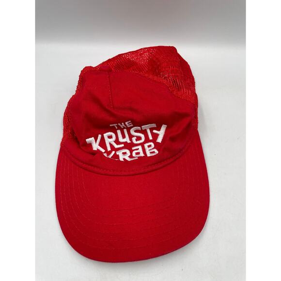 THE KRUSTY KRAB Official SpongeBob Squarepants Snap Back Trucker Hat Cap - Picture 7 of 7